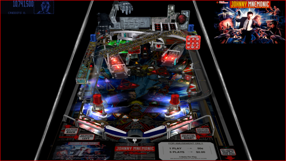 Johnny Mnemonic (1995) (Williams) | Pinball Trader