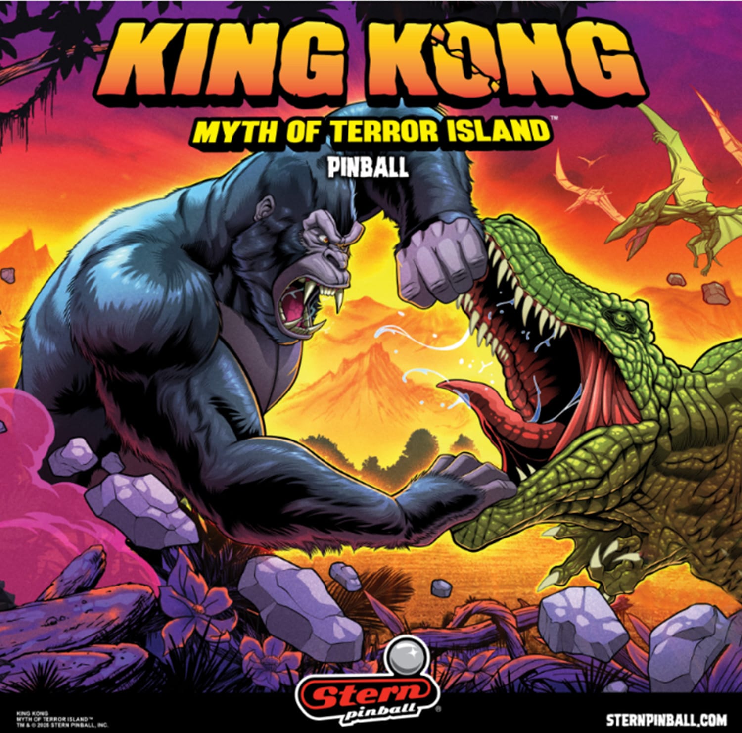 The King Kong: Myth of Terror Island Pinball Game - Pinball Trader